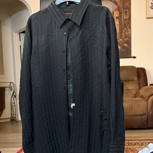 Men's Black Dress Shirt